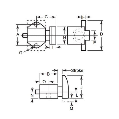1075454 | DS-8RS --- Spring Stops - 7.48 Kg - 21.55 Kg - 6.35 mm