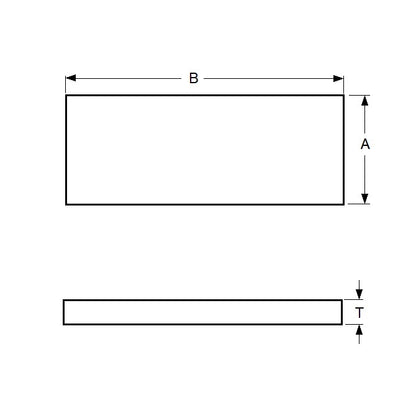 1000353 | PBK-1XSSRS --- Stainless Feeler Gauge Stock - 0.038x12.7x304.8 mm - Stainless Steel