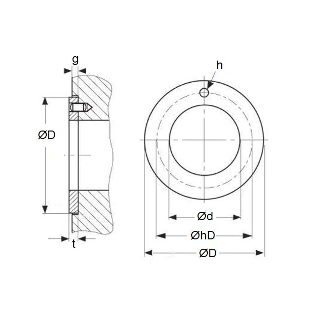 1154146 | W0420-T-066-015-DP4 --- Thrust Washers - 42x66x1.5 mm - DP4
