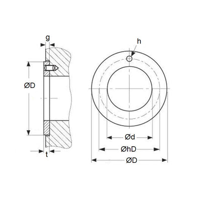 1154146 | W0420-T-066-015-DP4 --- Thrust Washers - 42x66x1.5 mm - DP4