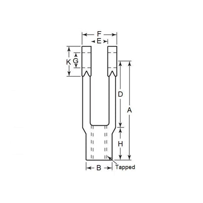 1174911 | YE-5RS --- Threaded Yoke Ends - 73.03x18.26x12.7 mm