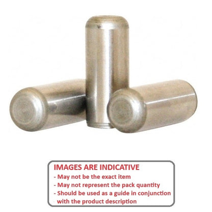 1002595 | DP007-016-303-1 (100 Pcs) --- Dowel Pins - 0.792x15.88x15.88 mm - Stainless Steel 303/304 (Similar to A2, 18-8) HRB80