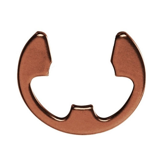 1037926 | ECL-0013-0016A-B (5 Pcs) --- E-Clips Retaining Rings - 1.59x1.32x0.25 mm - Beryllium Copper