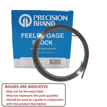1002194 | PBH-21RS --- C1095 Carbon Steel Feeler Gauge Stock - 0.533x12.7x7620 mm - Carbon Steel C1095