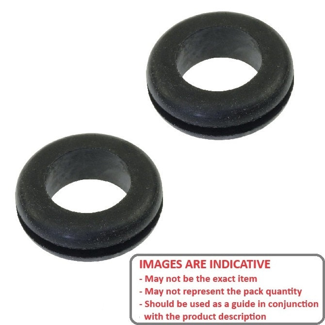 1069369 | GO-063-034-085-R17 (10 Pcs) --- Natural Rubber Grommets - 6.3x3.4x8.5 mm - Natural Rubber