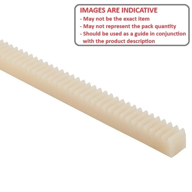 1213536 | GR-V24-06-0305-06-N --- Rack Gears - 304.8x6.35x6.35 mm - Nylon 101