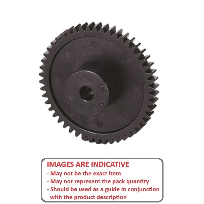1184438 | G051B-96-D48-032-064-A-B --- Spur Gears - 96 tooth - 50.8x6.35 mm - Acetal