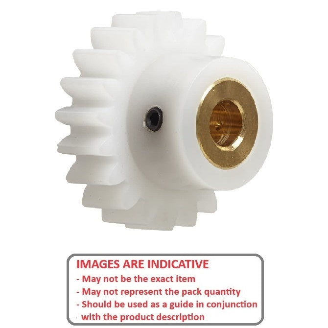 1105279 | G015B-14-D24-064-048-AB-G --- Spur Gears - 14 tooth - 14.81x4.762 mm - Acetal - Brass insert