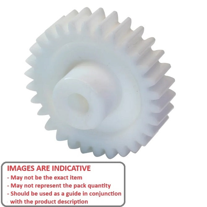 1096252 | G009B-12-M08-040-030-A-P --- Spur Gears - 12 tooth - 9.2x3 mm - Acetal