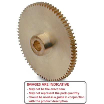 1116929 | G019B-18-V24-064-048-B-P --- Spur Gears - 18 tooth - 19.05x4.762 mm - Brass