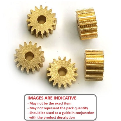 1064827 | G005B-06-V32-048-016-B-N --- Spur Gears - 6 tooth - 4.78x1.588 mm - Brass