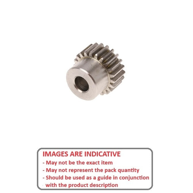 1107425 | G016B-15-D24-032-064-S3-N --- Spur Gears - 15 tooth - 15.875x6.35 mm - Stainless Steel 303/304 Similar to A2, 18-8 HRB80