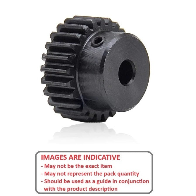 1140879 | G076B-30-V10-254-191-CG --- Spur Gears - 30 tooth - 76.2x19.05 mm - Steel 0.20 carbon steel with no subsequent treatment