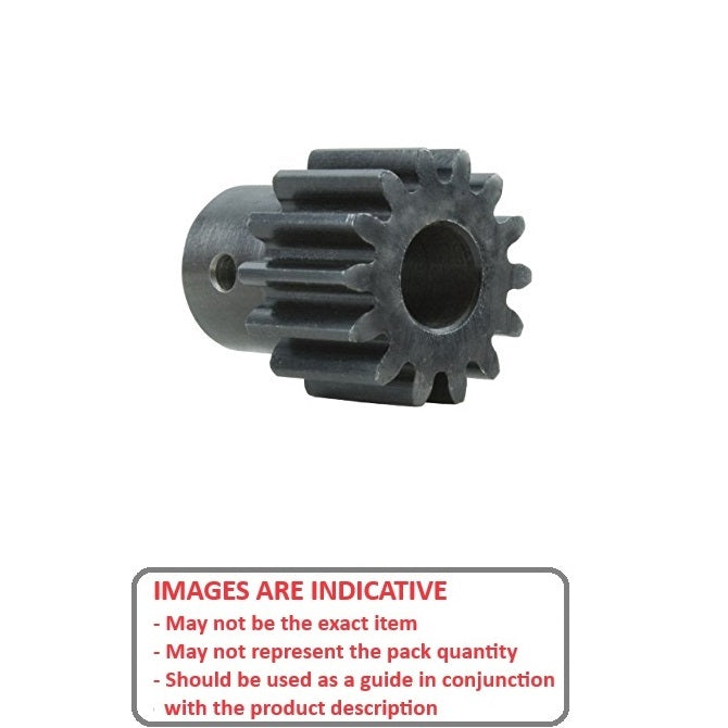 1098737 | G051B-12-V6-381-254-CG --- Spur Gears - 12 tooth - 50.8x25.4 mm - Steel 0.20 carbon steel with no subsequent treatment