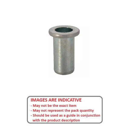 1058988 | IN-RIV-048F-020 --- Rivet Nuts Inserts - 10-32 UNF -4.76mm- 6.35 - 0.25 - 2.03