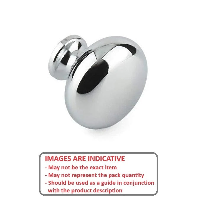 1055303 | KF042C-038-CAB-CH16 --- Cabinet Hardware Knobs - 8-32 UNC -4.17mm- 38.1x25.4 mm - Zinc Diecast