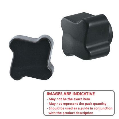 1057475 | KF048C-020-4L --- Lobe Knobs - 10-24 UNC -4.76mm- 20.07x7.1 mm - Brass