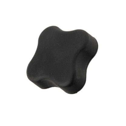 1087121 | KF095C-076-4L-SFT (50 Pcs) --- Lobe Knobs - 3/8-16 UNC -9.53mm- 76.2x12.7 mm - Zinc Plated Brass