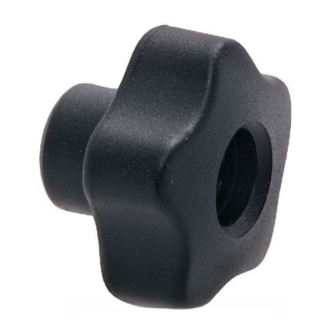1072823 | KF064C-032-5LSFT-P --- Lobe Knobs - 1/4-20 UNC -6.35mm- 32 - - - Black Plastic