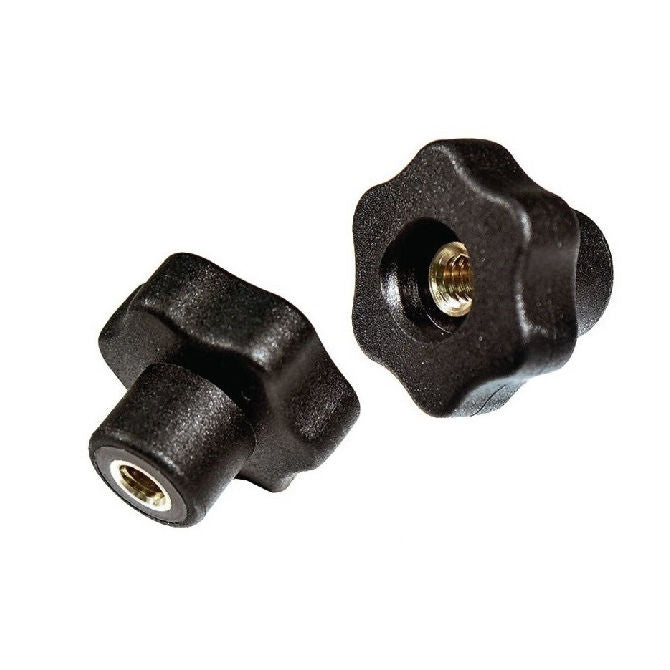 1068158 | KF060M-040-6L-PBR --- Lobe Knobs - M6 -6x1mm- 40x18 mm - Brass
