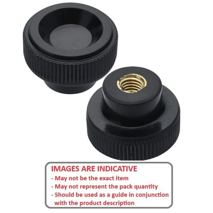 1226236 | KF050M-020-KND-PH --- Disc Knobs - M5 -5x0.8mm- 20x9 mm - Brass