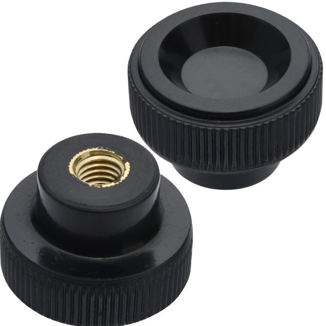1226236 | KF050M-020-KND-PH --- Disc Knobs - M5 -5x0.8mm- 20x9 mm - Brass