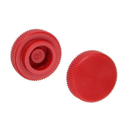 1043479 | KM029-008-KNU-R (10 Pcs) --- Thumb Knobs - 4-40, 4-56 -2.85mm- - Use Own Screw 7.94x4.4 mm - Plastic
