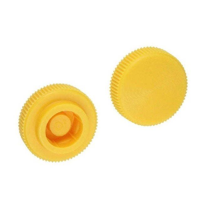 1067157 | KM060M-019-KNU-Y (10 Pcs) --- Thumb Knobs - M6 -6.00mm- - Use Own Screw 19x7.6 mm - Plastic