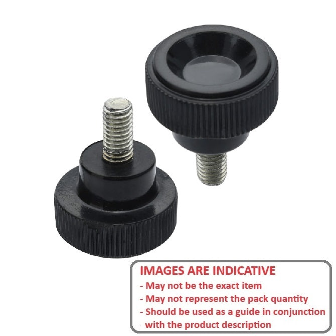 1226567 | KM080M-032-KND20-PH --- Disc Knobs - M8 -8x1.25mm- 32x20 mm - Steel