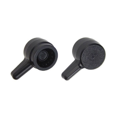 1072084 | KM064-017-L-B (10 Pcs) --- Thumb Knobs - 1/4 -6.35mm- - Use Own Screw 17.46x11.1 mm - Plastic
