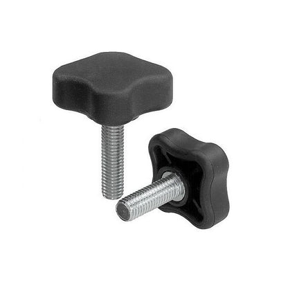1072313 | KM064C-020-4L13 --- Lobe Knobs - 1/4-20 UNC -6.35mm- 20.07x13 mm - Plated Steel