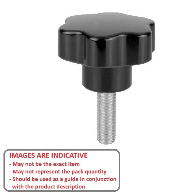 1036315 | KM000-129-6L34-ST --- Lobe Knobs - Solid 128.78x34 mm - Steel
