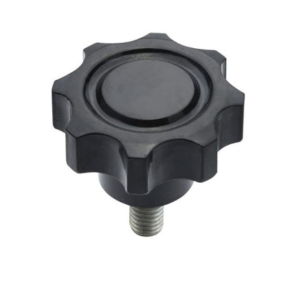 1098680 | KM120M-050-8L15 --- Lobe Knobs - M12 -12x1.75mm- 50x15 mm - Phenolic and Brass