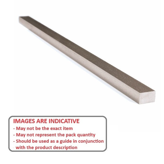 1058128 | 2R-0048-0064-0300-KPO (2 Pcs) --- Rectangular Keysteel Lengths - 4.763x6.35x300 mm - Carbon Steel 1045