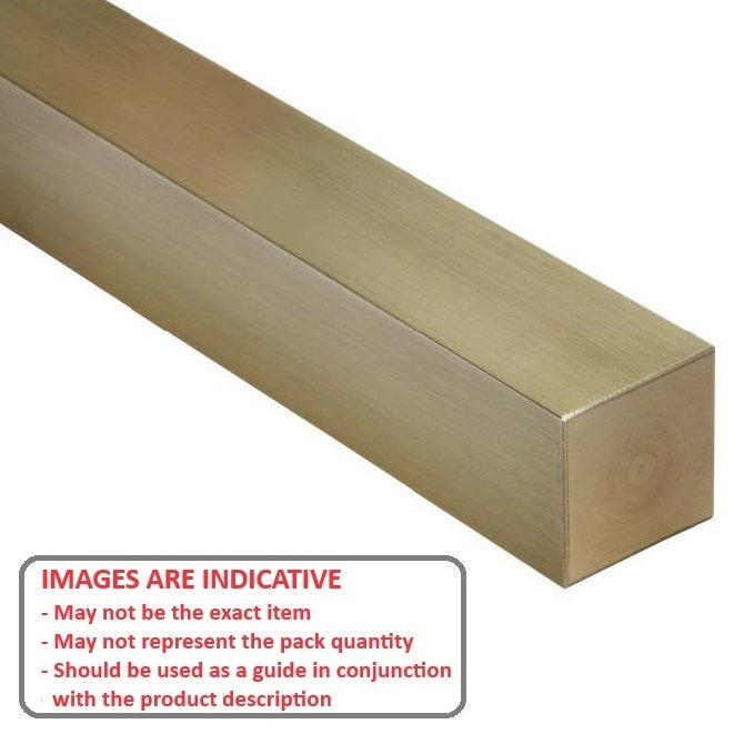 1058008 | 4R-0048-0300-BR --- Square Keysteel Lengths - 4.763x4.763x300 mm - Brass
