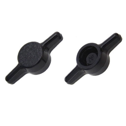 1059674 | KM048-025-TEE-B (10 Pcs) --- Thumb Knobs - 10-24, 10-32 -4.76mm- - Use Own Screw 25.4x6.4 mm - Plastic
