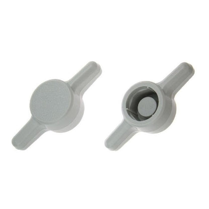 1062698 | KM050M-026-TEE-G (10 Pcs) --- Thumb Knobs - M5 -5mm- - Use Own Screw 26x6.6 mm - Plastic