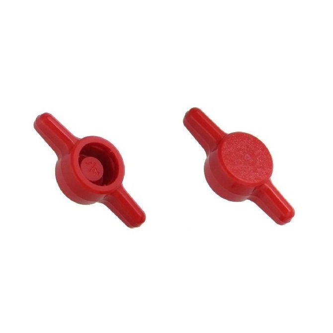 1062699 | KM050M-026-TEE-R (10 Pcs) --- Thumb Knobs - M5 -5mm- - Use Own Screw 26x6.6 mm - Plastic