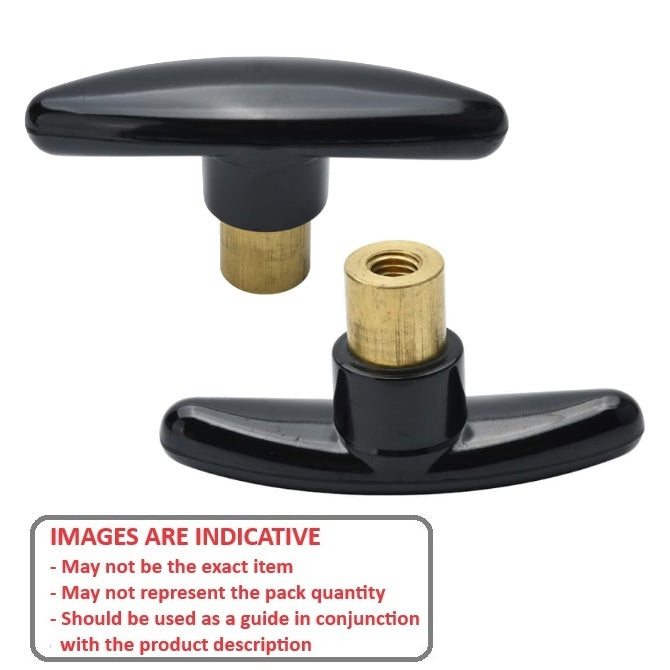 1226998 | KF060M-070-W --- Wing Knobs - M6 -6x1mm- 70x24 mm