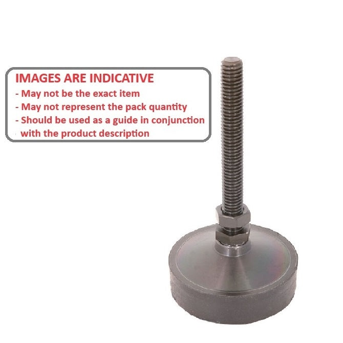 1102886 | MLM-127C-051-C-AVLD --- Levelling Studded Mounts - 1/2-13 UNC -12.7mm- 76.2x41.3 mm - Steel