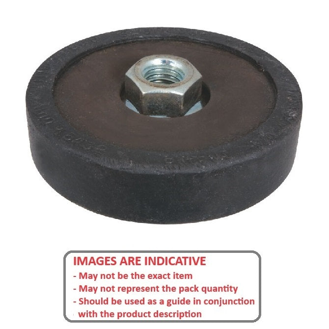 1217407 | MPL-0454-P --- Pivotal Levellers Mounts - 453.6 Kg - 76.2x19.05 mm - Neoprene Rubber