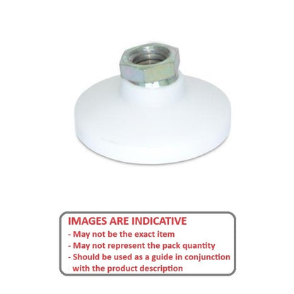 1072499 | MSF-064C-S3AP --- Levelling Socket Mounts - 1/4-20 UNC -6.35mm- 25.4x17.8 mm - Stainless Steel 303/304 Similar to A2, 18-8 HRB80