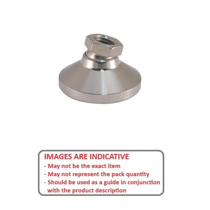 1067174 | MSF-060M-CNP --- Levelling Socket Mounts - M6 -6x1mm- 19x13 mm - Steel