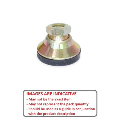 1098638 | MSF-120M-CNPRP --- Levelling Socket Mounts - M12 -12x1.75mm- 48x32 mm - Steel