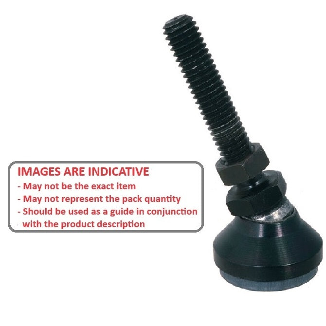 1072529 | MSM-064C-032-CBCRP (250 Pcs) --- Levelling Studded Mounts - 1/4-20 UNC -6.35mm- 25.4x21 mm - Steel