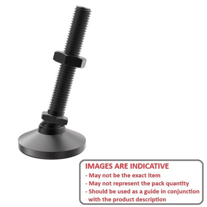 1056372 | MSM-048F-025-CBC (25 Pcs) --- Levelling Studded Mounts - 10-32 UNF -4.76mm- 19.1x13.5 mm - Steel