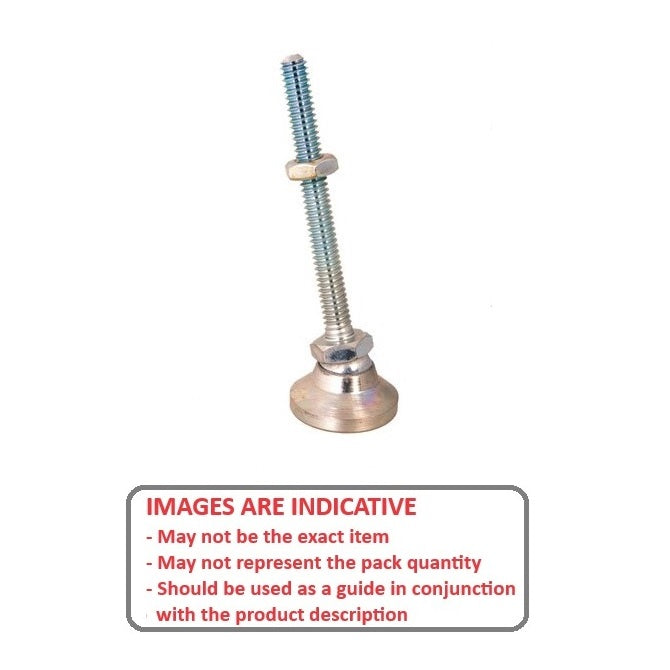 1056374 | MSM-048F-025-CCC --- Levelling Studded Mounts - 10-32 UNF -4.76mm- 19.1x13.5 mm - Steel