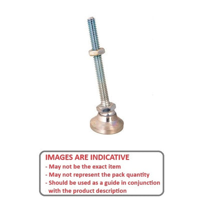 1056374 | MSM-048F-025-CCC --- Levelling Studded Mounts - 10-32 UNF -4.76mm- 19.1x13.5 mm - Steel