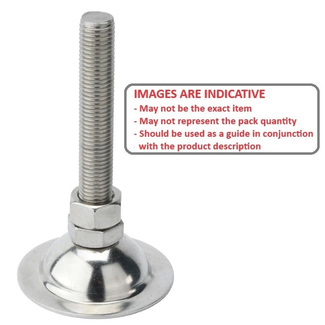 1098832 | MLM-120M-100-Z-ECO --- Levelling Studded Mounts - M12 -12x1.75mm- 60x28 mm - Steel - Zinc