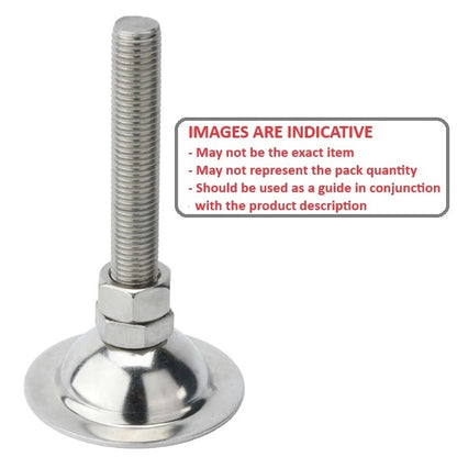 1098832 | MLM-120M-100-Z-ECO --- Levelling Studded Mounts - M12 -12x1.75mm- 60x28 mm - Steel - Zinc